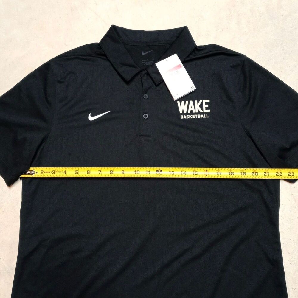 NWT Nike Wake Forest Demon Deacons Basketball Dri-Fit Polo Shirt Men's LARGE - Picture 11 of 11